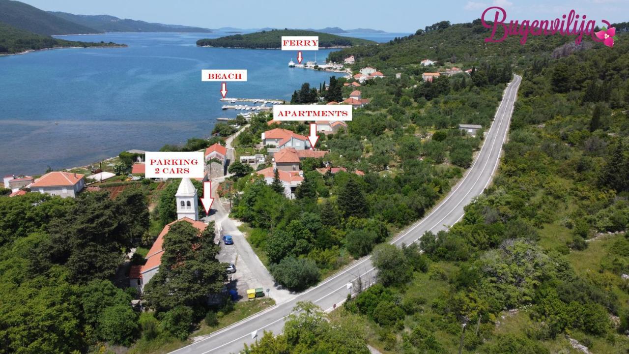 Apartmani Bugenvilija Brbinj Exterior foto